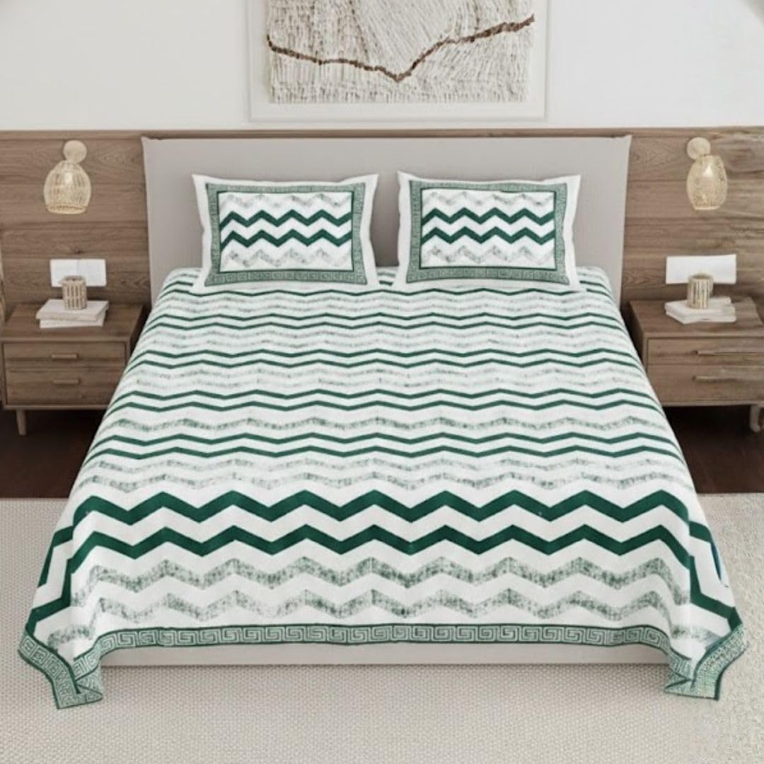 Living Roots Pure Cotton Bedsheets - Grey Paisley -28