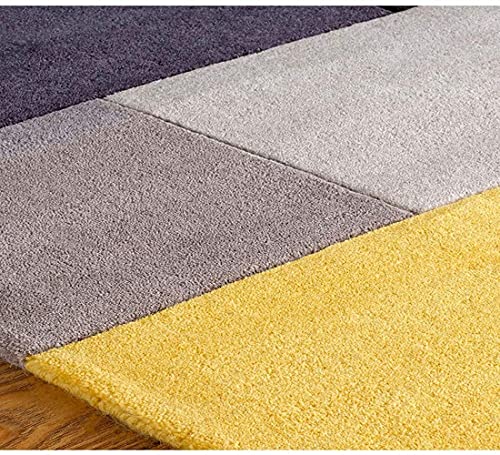 Image of Mordern Design Handmade Tufted Carpet Pure Woollen Export Quality Carpet for Living Room, Bedroom Hall [ Size 8 x 8 Round, Color Multi A3 ]