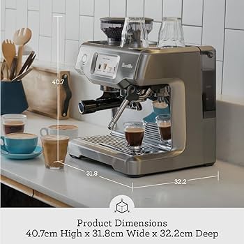 BRIESTA ブリエスタ　Gradation Blue Breville Barista Touch Espresso Machine, Damson Blue