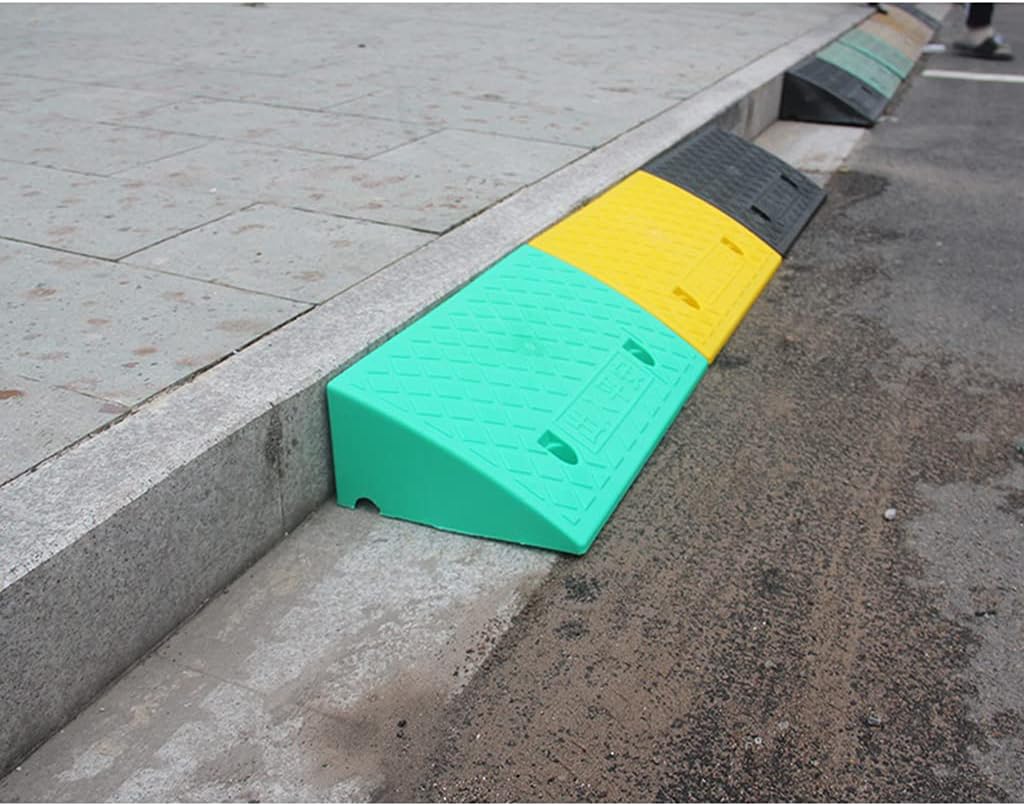 高い素材 縁石ランプ 自転車の車椅子の閾値ランプ店の入口ランプ信号の通知信号が上昇します上の三角形のランプ携帯用軽量の縁石ランプ Size 13cm Color 黄 Cougaropen Com