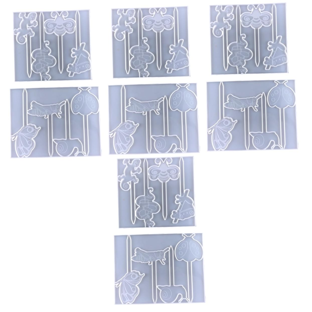Moules silicone gel de silice NUOBESTY étiquettes de plantes DIY