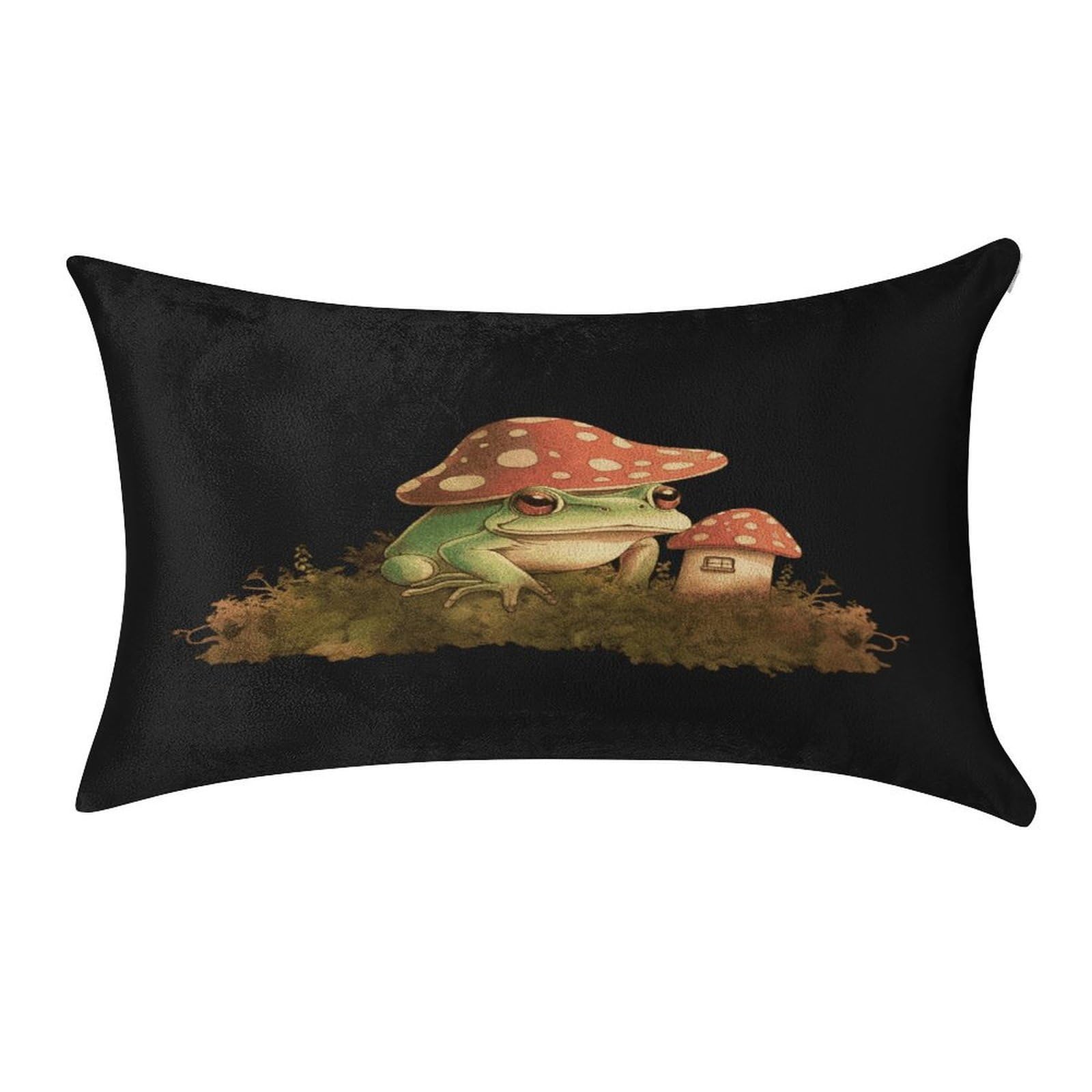 Fekiloot Style Mushroom House And Frog Pillow Covers Home Decor Pillow Cases