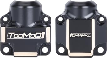 Black Coated Brass Front & Rear Axle Cover Upgrade for RC 1/30 Axial SCX30 Crawler Replacement