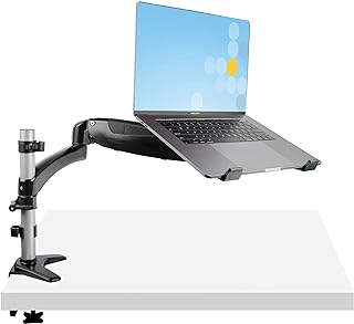 StarTech.com Desk Mount Laptop Arm - Full Motion Articulating Arm for Laptop or Single 34" Monitor - VESA Mount Laptop Tray Bracket - Ergonomic Adjustable Notebook Stand - Desk-Clamp (ARMUNONB1)