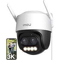 Imou 5MP Telecamera Wi-Fi Esterno, 3K Telecamera Sorveglianza Visione Notturna a Colori