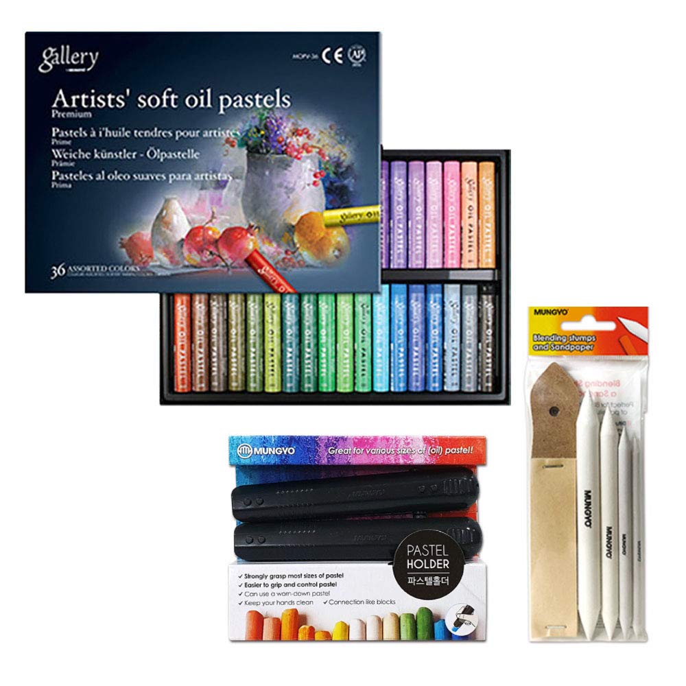 Buy Mungyo Gallery Soft Oil Pastels Set of 36 (incl. Blending Stumps