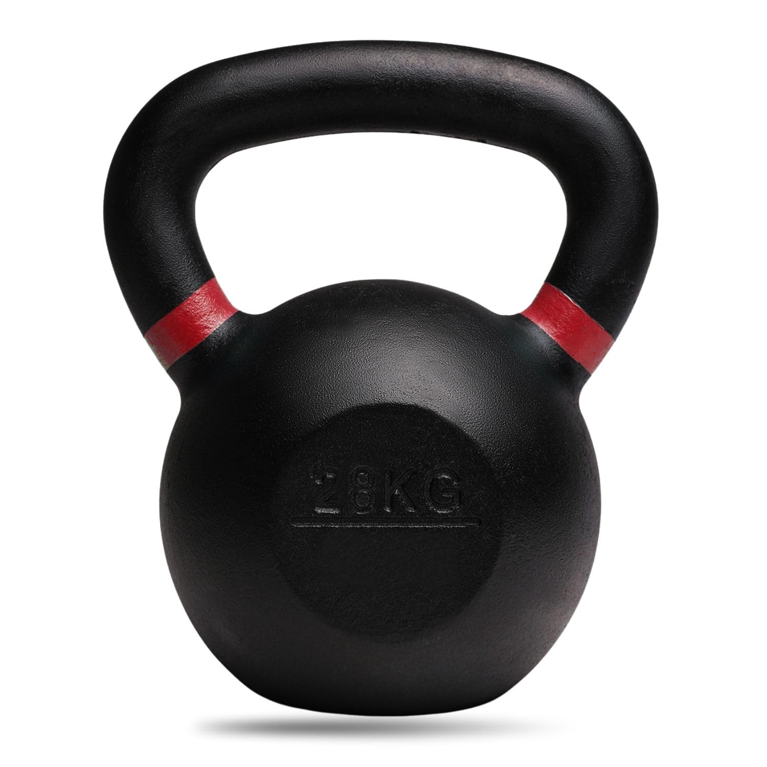 Kettlebells Weights Cast Iron Workout Home Gym Fitness Strength Training Premium Quality Toning Muscle Growth Lifting Equipment Exercise Easy Grip Handle (28KG)