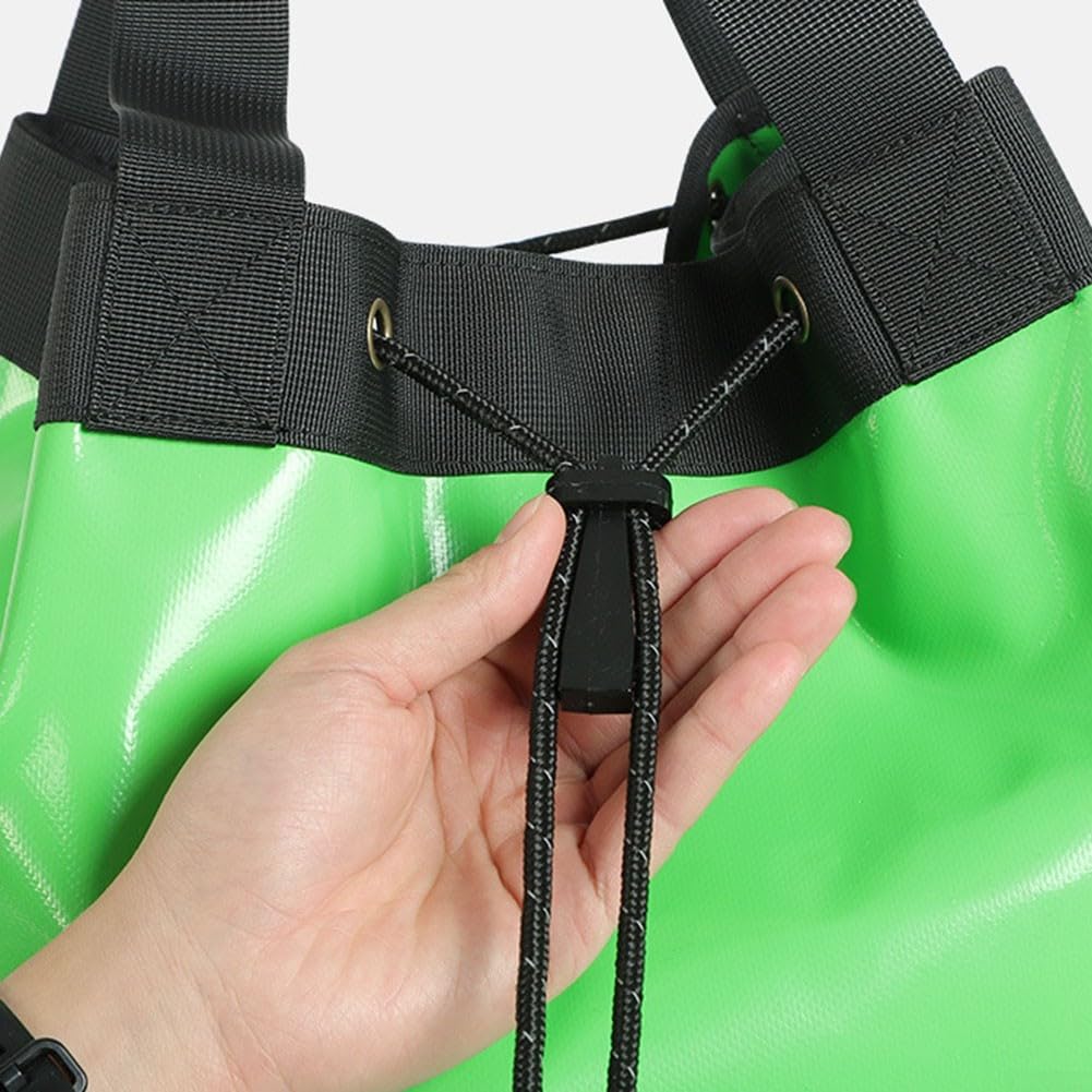 Seil-Tragerucksack für Klettern, Baumpfleger und Bauarbeiten, mit Kordelzug-Verschluss (45 l, schwarz)