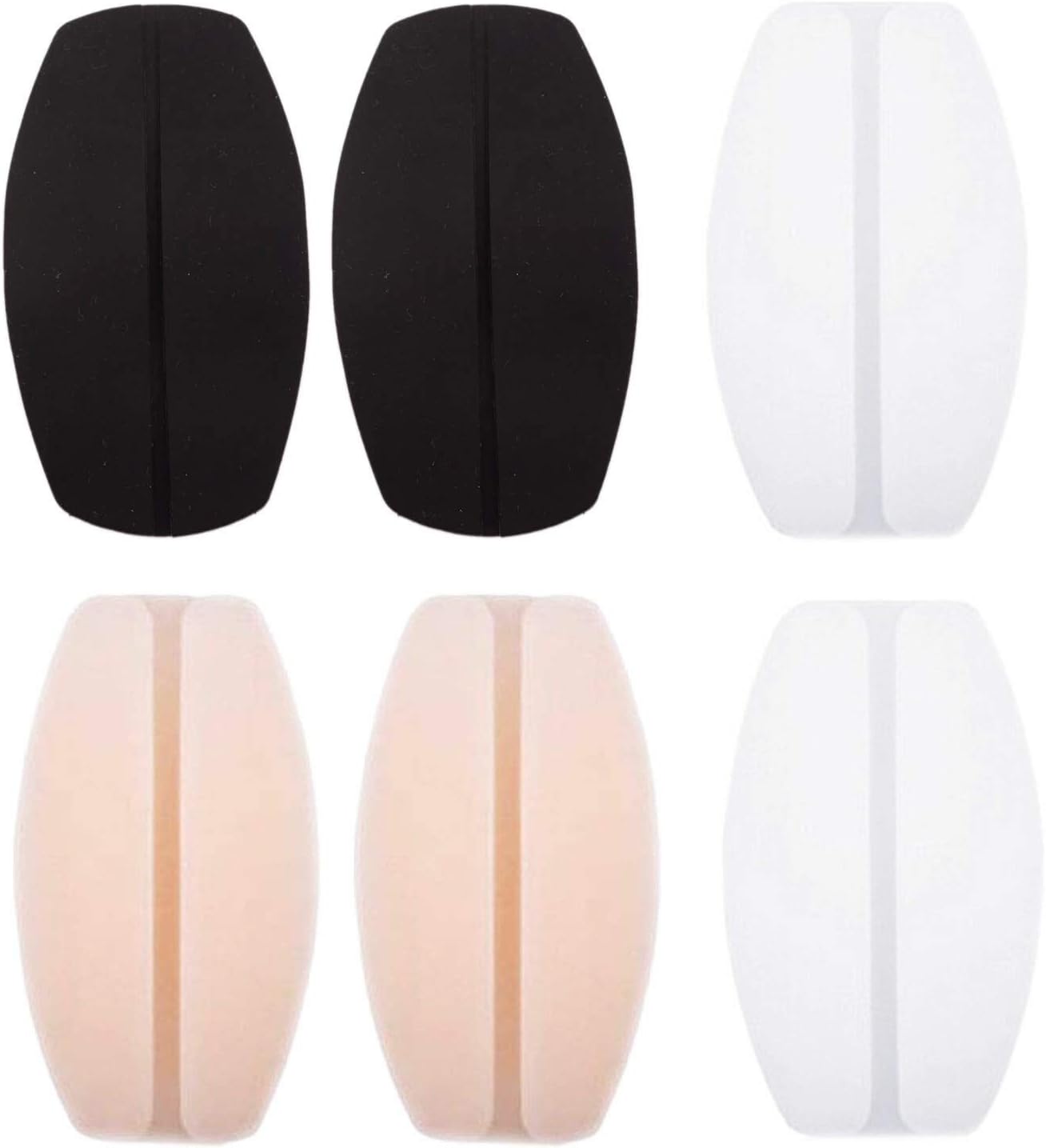 KUYLENT 3 Pairs Soft Silicone Bra Strap Cushions Holder Non-Slip Shoulder Protectors Pads Bra Cushions Pads