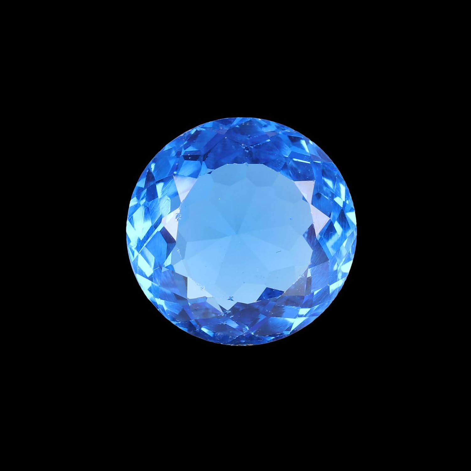 Blue Corn-flower Sapphire 11. Carat Round Cut Loose Gemstone For Gift