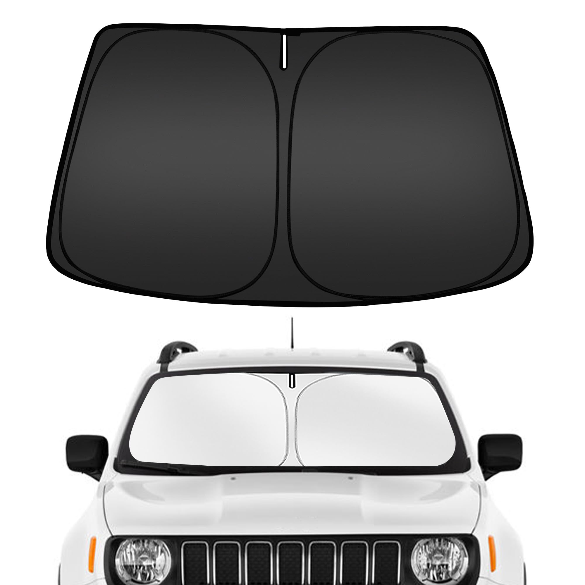 ARISMOTOR Windshield Sun Shade for Jeep Renegade 2015-2024