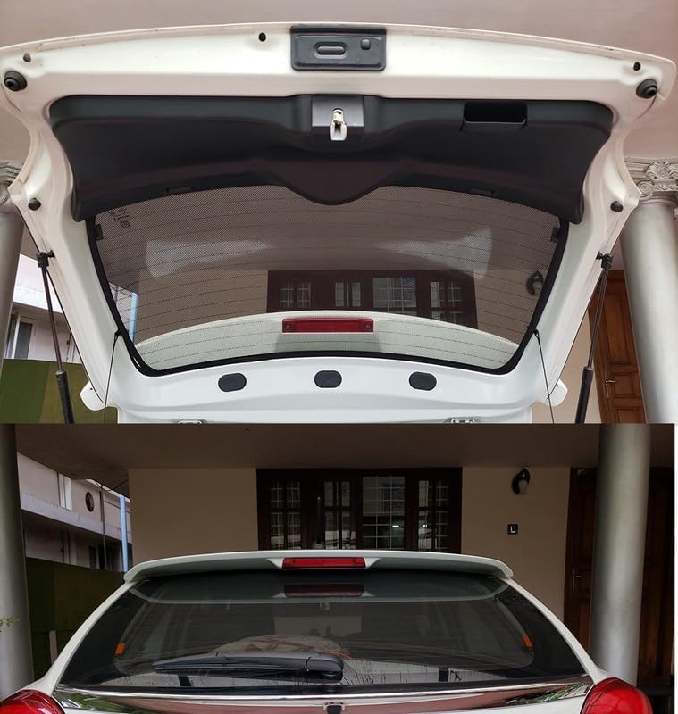 Image of Premium Car Sunshade Fix Type Non-Magnetic Curtain with Rear Dicky Curtain Set of 5pc for Tata Curvv