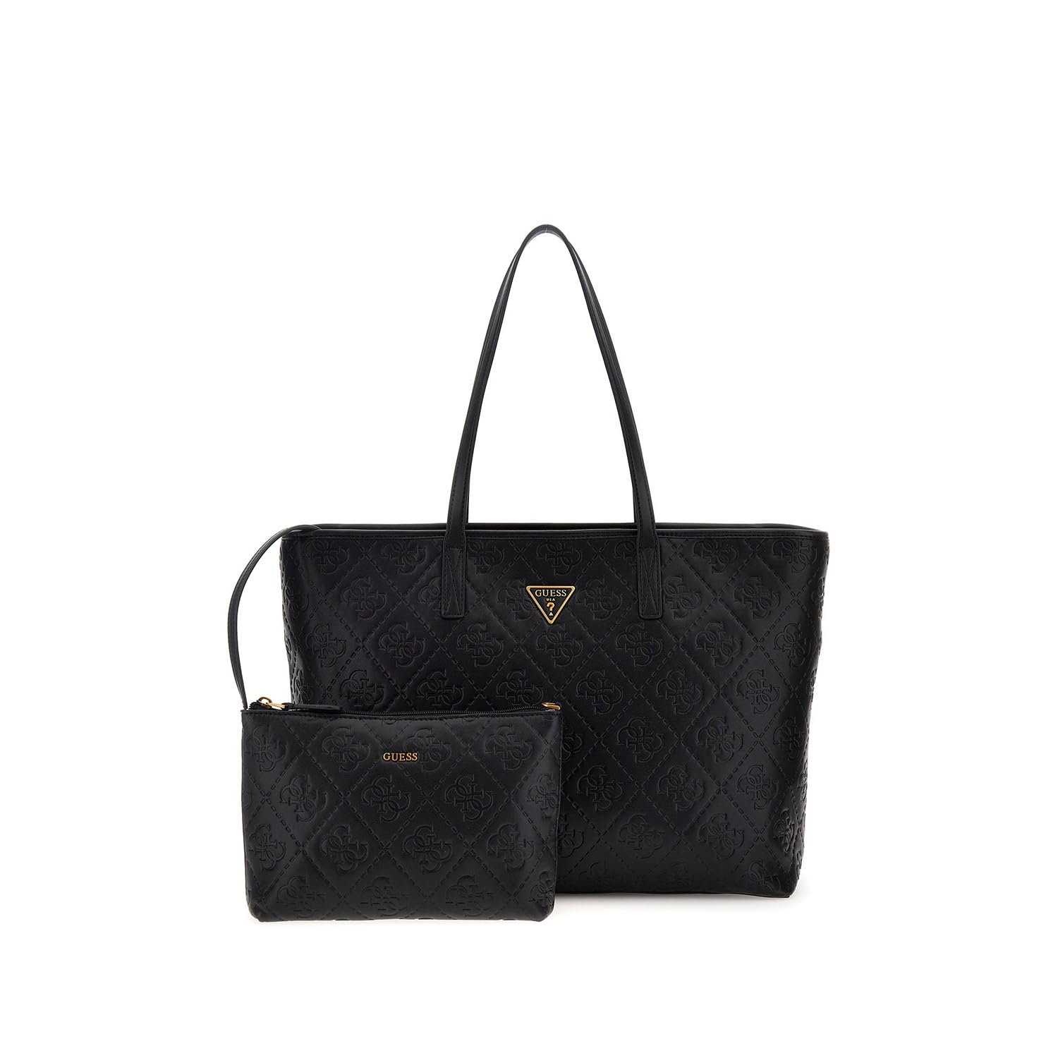 Borsa Grande GUESS Power Play In Poliuretano – Tasca Interna Staccabile Con Zip – Hardware Oro – Dimensioni: 39,4x14x31 Cm