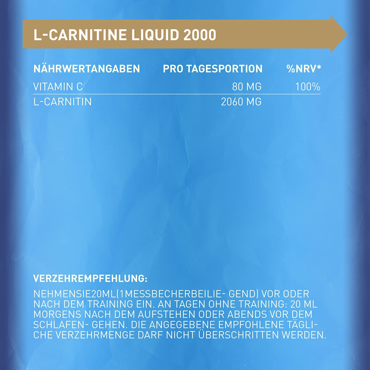 l carnitin morgens oder abends Body Attack L-Carnitine Liquid 2000mg pro Portion -vegan, flüssig & hochdosiert Injectable Nutrients - Nutritional Size:90 Tablet Lamaie