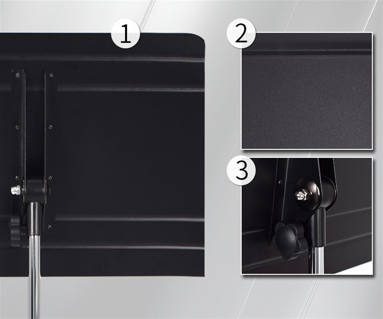 Support de Musique Stable， Pupitre D'orchestre Pliable, Hauteur Réglable, Base De Trépied Réglable, Pupitre Portable Pupitre Musique Piable