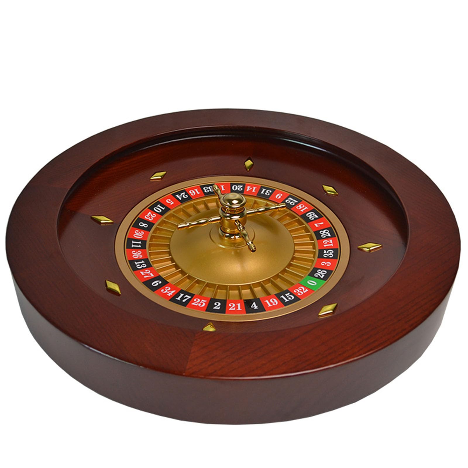 HTDRE Deluxe Roulette Wheel Rotating Rotating Wooden Roulette Multipurpose Casino Grade Wooden Roulette With Precision Bearings for Home Game Night or Professional,005