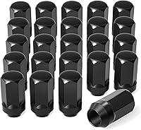 Vista 8 de Orion Motor Tech, 24 unidades, tuercas de ruedas de M14 x 1.5, color negro. Tuerca alta XL con extremo cerrado