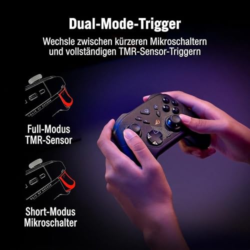 ASUS ROG Raikiri II Xbox - Manette de jeu sans fil Joysticks TMR, compatible Xbox-PC-Ally, 1000 Hz polling rate, gâchettes double mode, 4 boutons arrière, jusqu'à 50 heures d'autonomie - 2