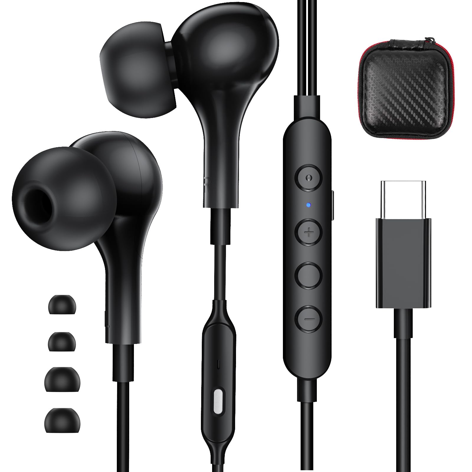Amazon.com: USB C Headphone for iPhone 17 Air 16 15 Pro Max Plus