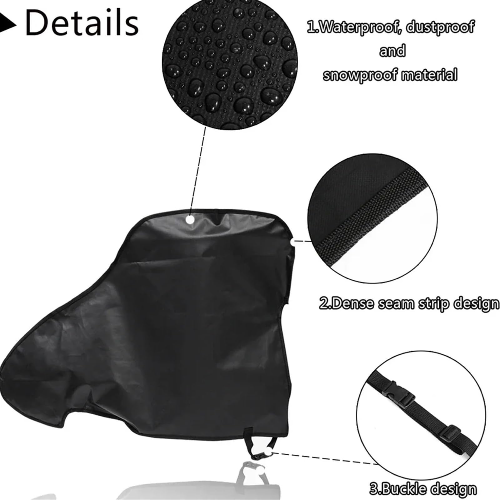 Deichselabdeckung Universal wasserdichte Oxford Abschleppen Caravan Hitch Abdeckung RV Wohnmobil Anhänger Tow Ball Kupplung Schloss Schutz(Thickened)