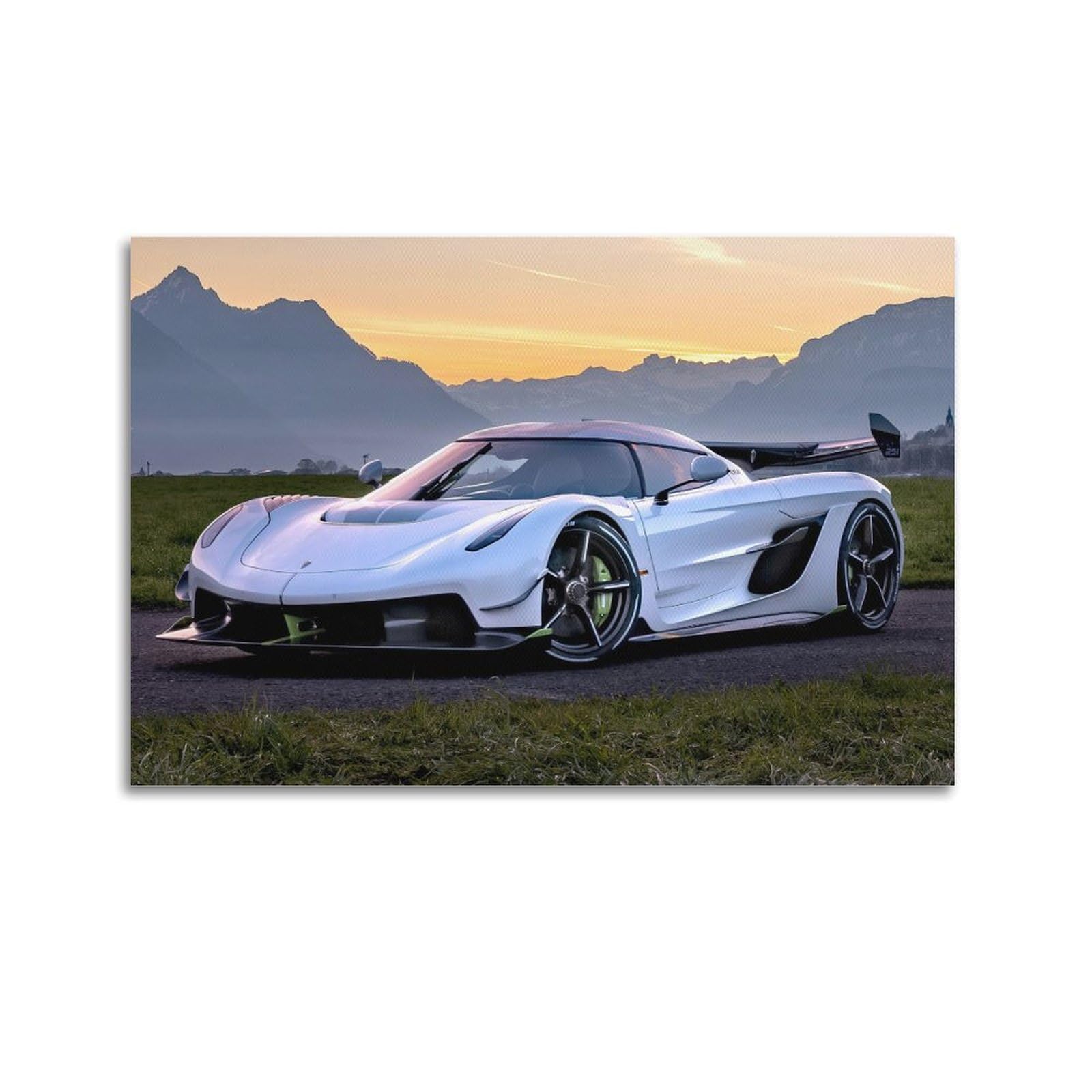 KAIPA Supercar Poster for Koenigsegg Jesko Hyper Car Poster Decorative Painting Canvas Wall Posters And Art Picture Print Modern Family Bedroom Decor Posters 12x18inch(30x45cm)