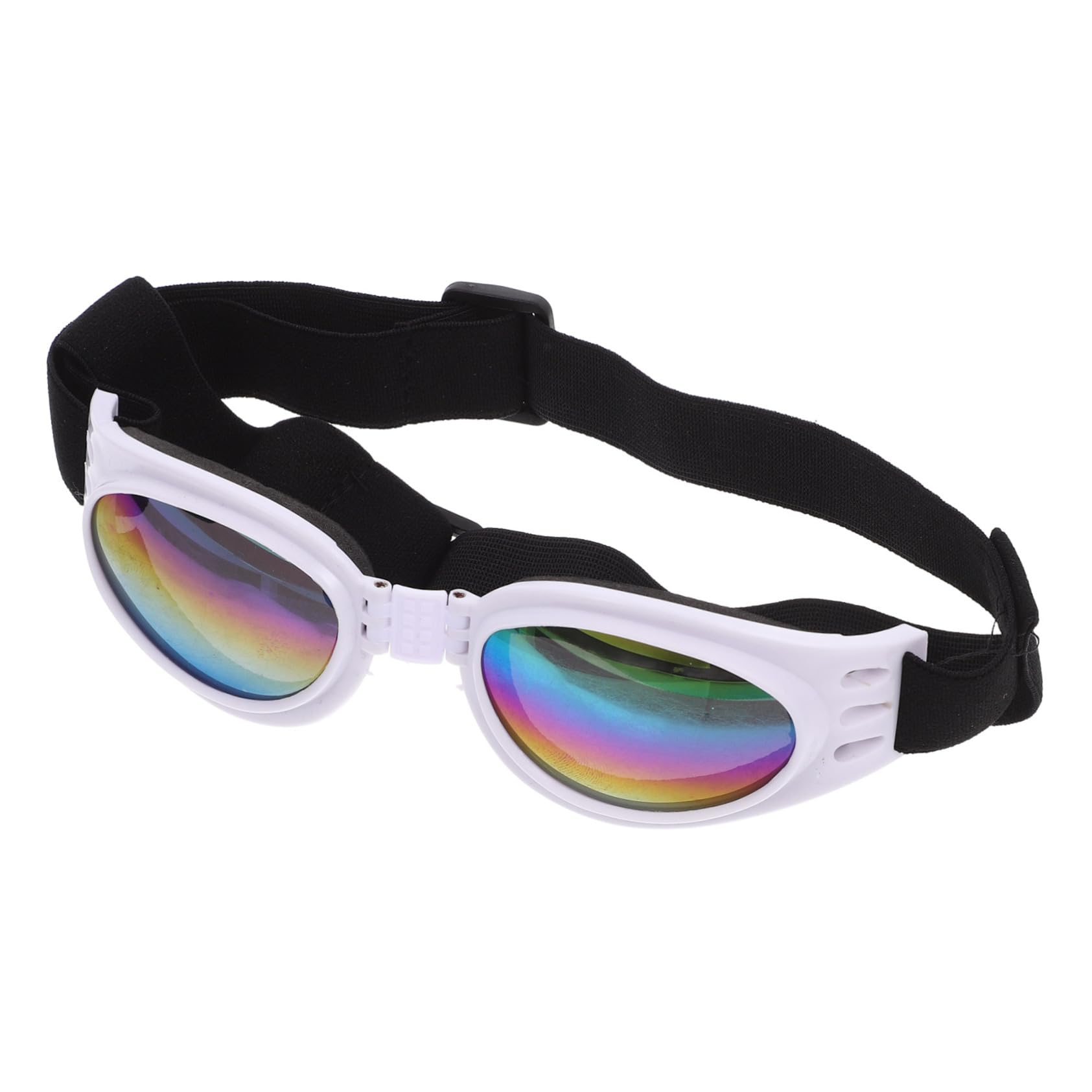 Levemolo Pet Dog Sunglasses Dog Goggles for Small Breed Windproof Goggles Uv Protection Adjustable Folding Eyewear Halloween Party Photo Prop