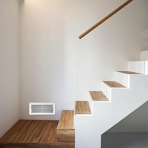 Miniatura 6 de Retisee Cubiertas de ventilación de piso de 4 x 12 pulgadas, resistentes para registro de suelo, de fácil instalación, cubiertas de ventilación de