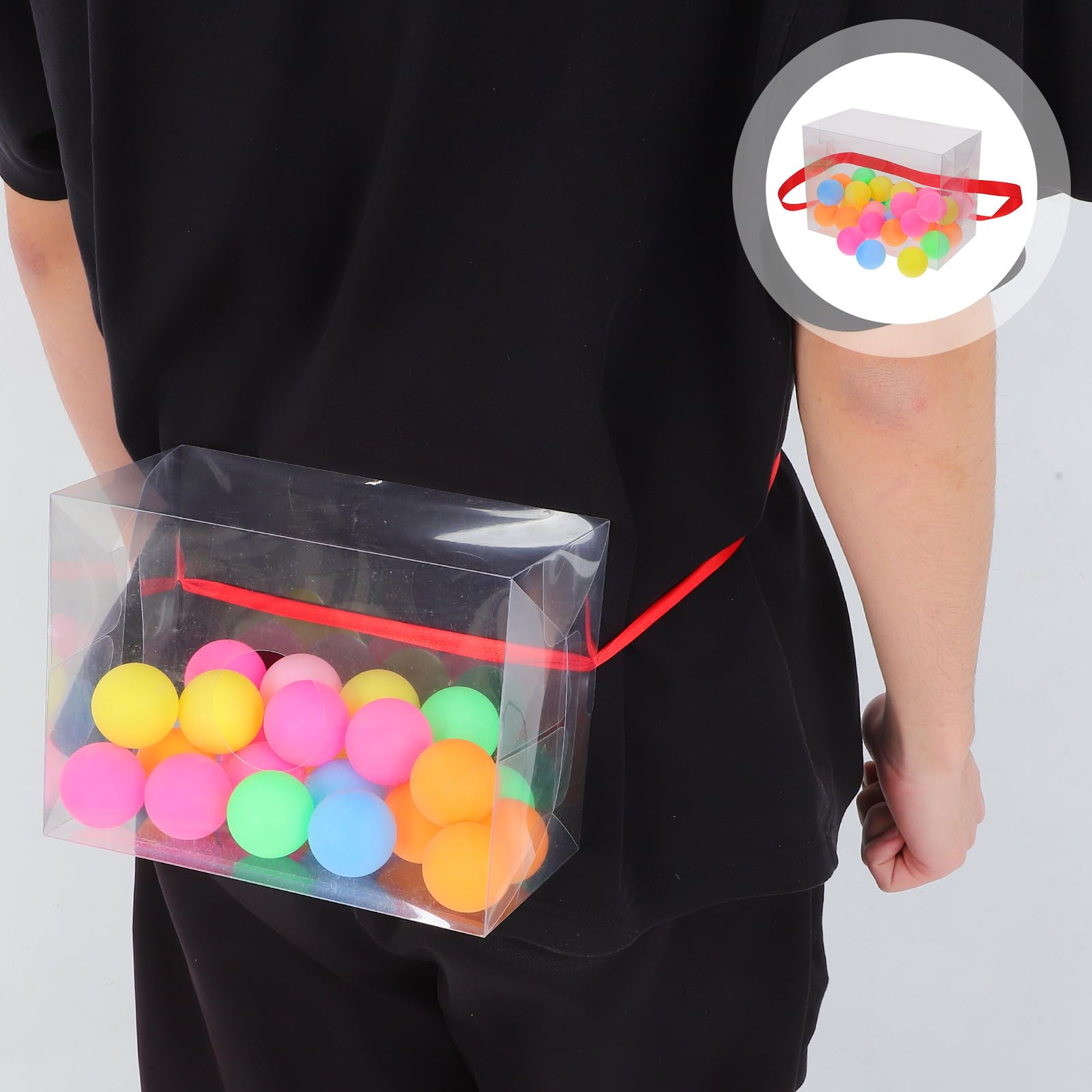 Kichvoe Set 2 Giochi di Società per Adulti Twerking 20 Palline da Ping Pong e Cinturino, Strumento Portatile per Fitness Glutei e Giochi di Gruppo per Feste e Addio al Nubilato