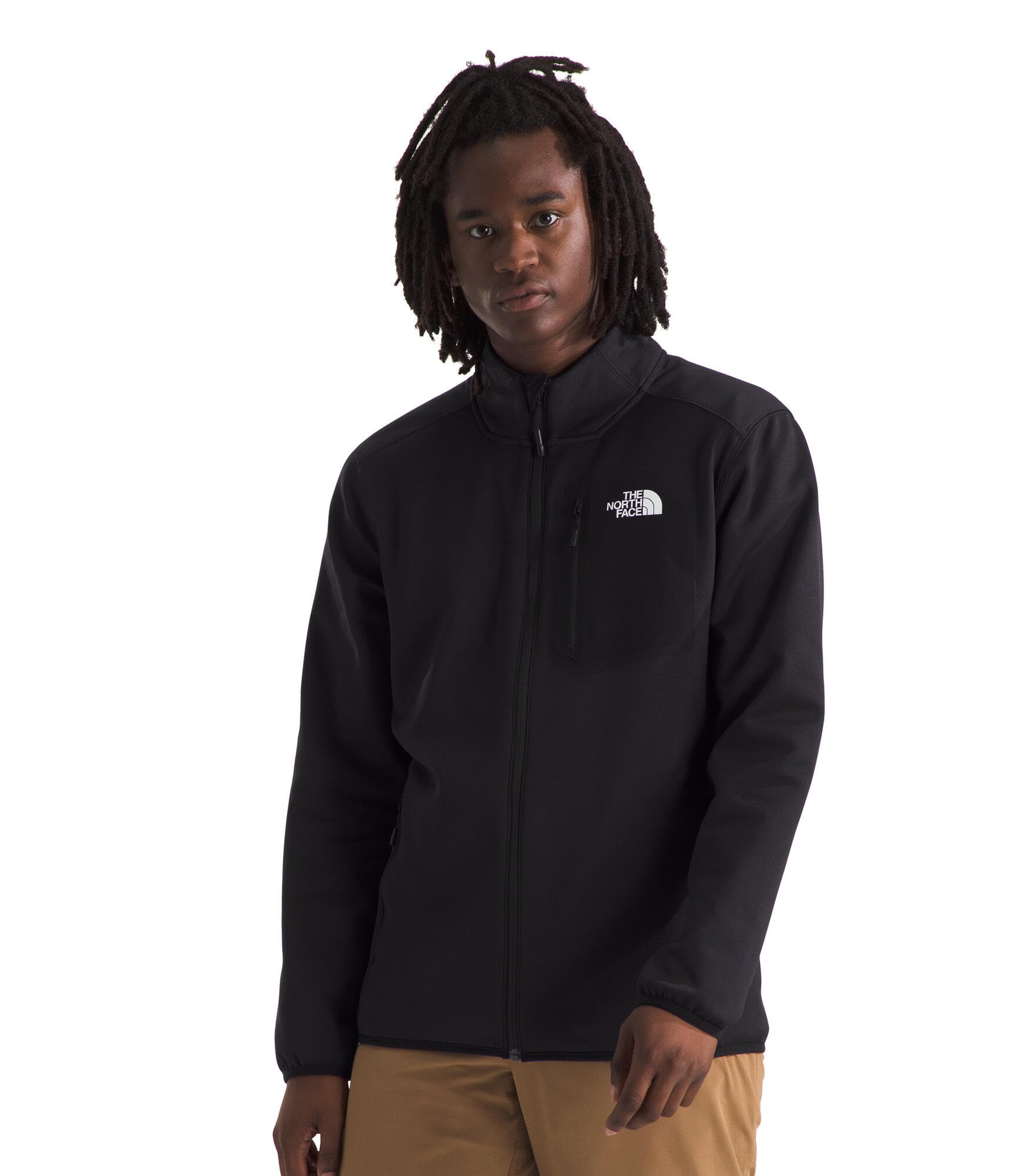 The North Face Men's Crest Full Zip Fleece Jacket, Tnf Black, M