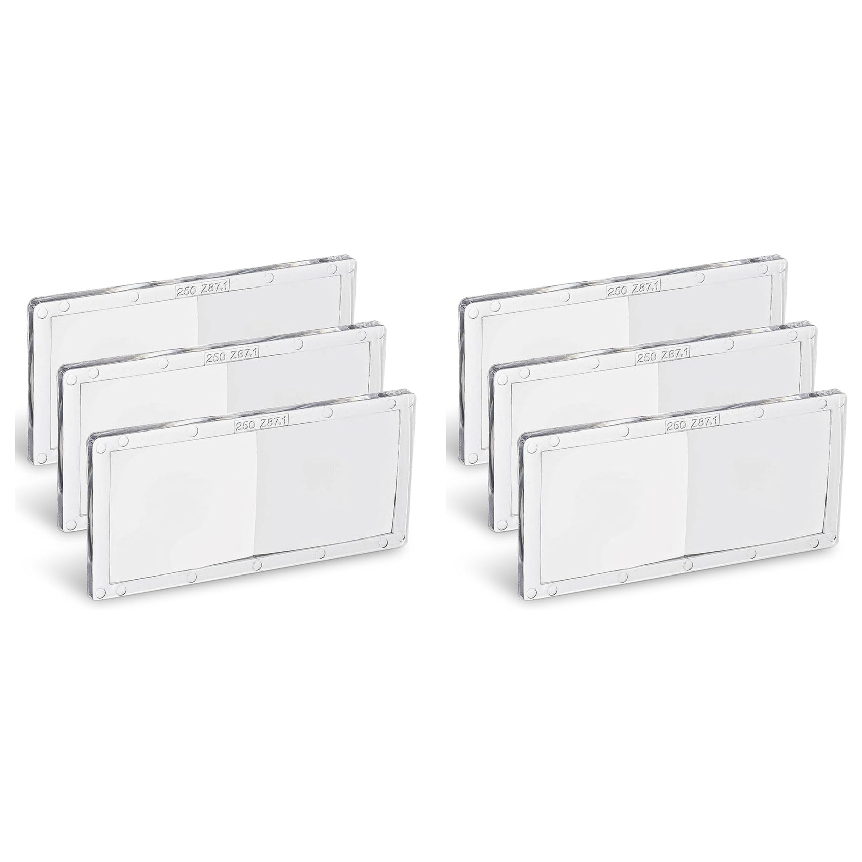 Jnchdghwa Transparent 6Pcs Welding Helmet Magnifying Lens 2.5 Diopter Eye-Protecting Welder Accessories Magnifier Cheater Lens