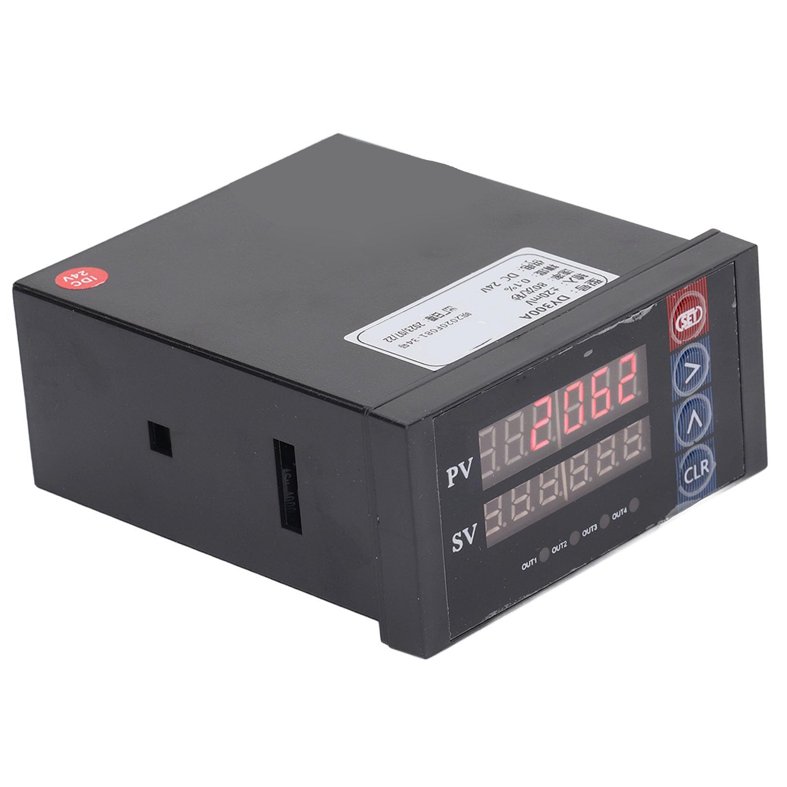 Fafeicy Indicatore di Peso DY300A, Controllore 24 V CC, Sensore di Pesatura, Indicatore Ad Alta Precisione 0,1% 80 Volte/s, Conversione A/D con Uscita 0-10 V 4-20 MA per Sistemi di