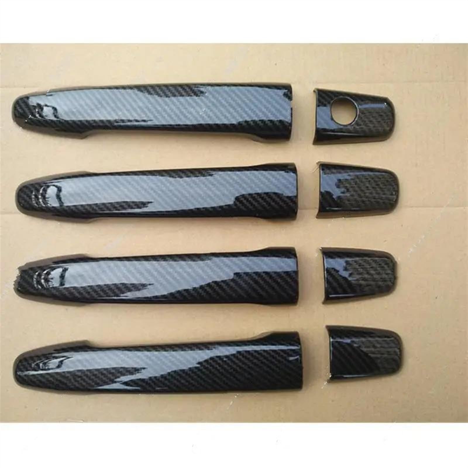 SLIMES Car Door Handle Cover Exterior Trim Decoration Accessories for Mitsubishi for Outlander 2013-2020 Protection(C)