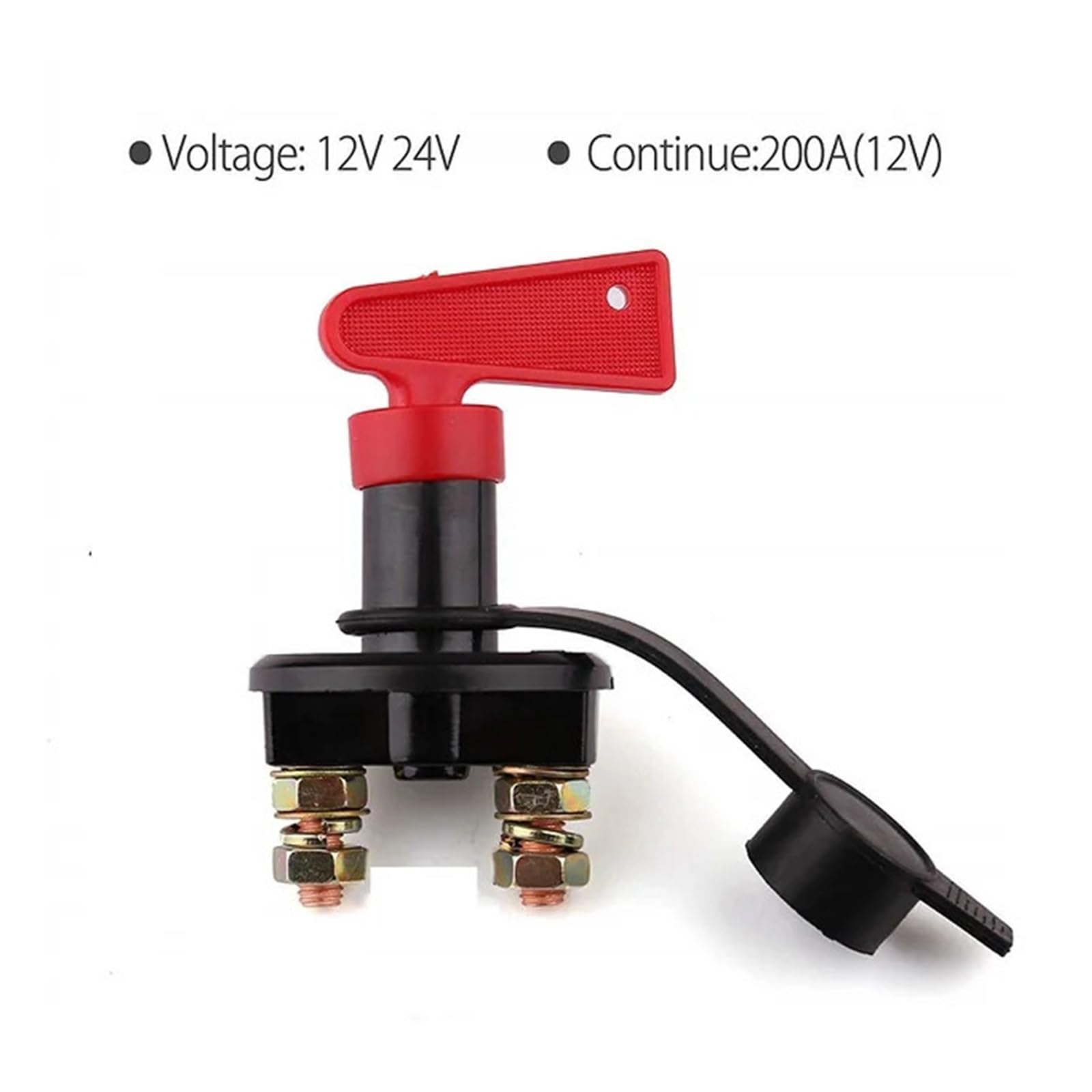 ZHGUIMING Akumulator samochodowy odłącznik 12V 24V Marine 200A 300A 600A podwójny akumulator przełącznik masowy 2 i 3-pozycyjny wyłącznik odcinający łódź samochodowa(M8 12V 24V 200A)