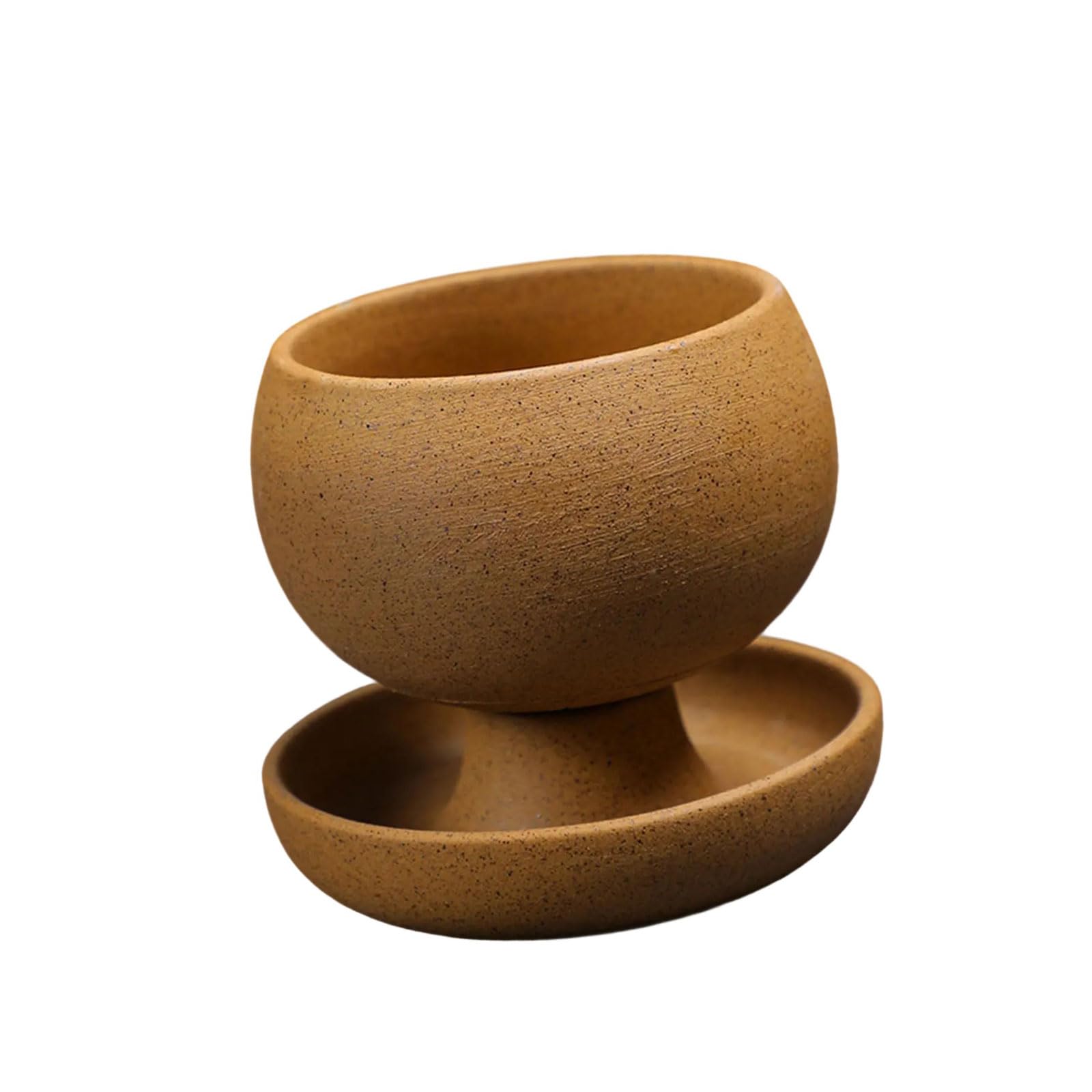Nucelit Ceramics Round Mug Cuteness Coffee Cup Creative Drinking Cup Ceramics Texture Water Present for Friend and Couple Elegant Coffee
