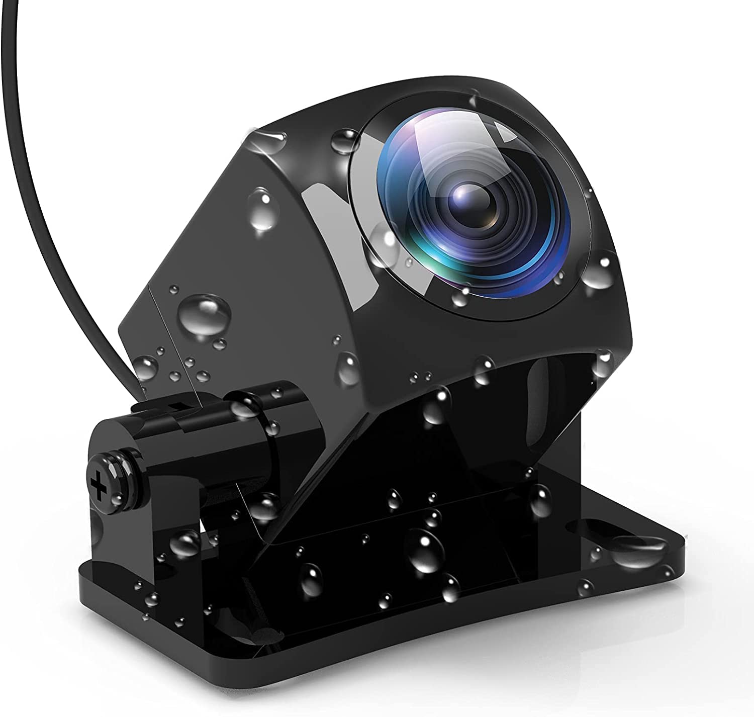 WOLFBOX Original Rear Camera for Mirror Dash Cam for G840S/T10, 1080P Waterproof Backup Camera