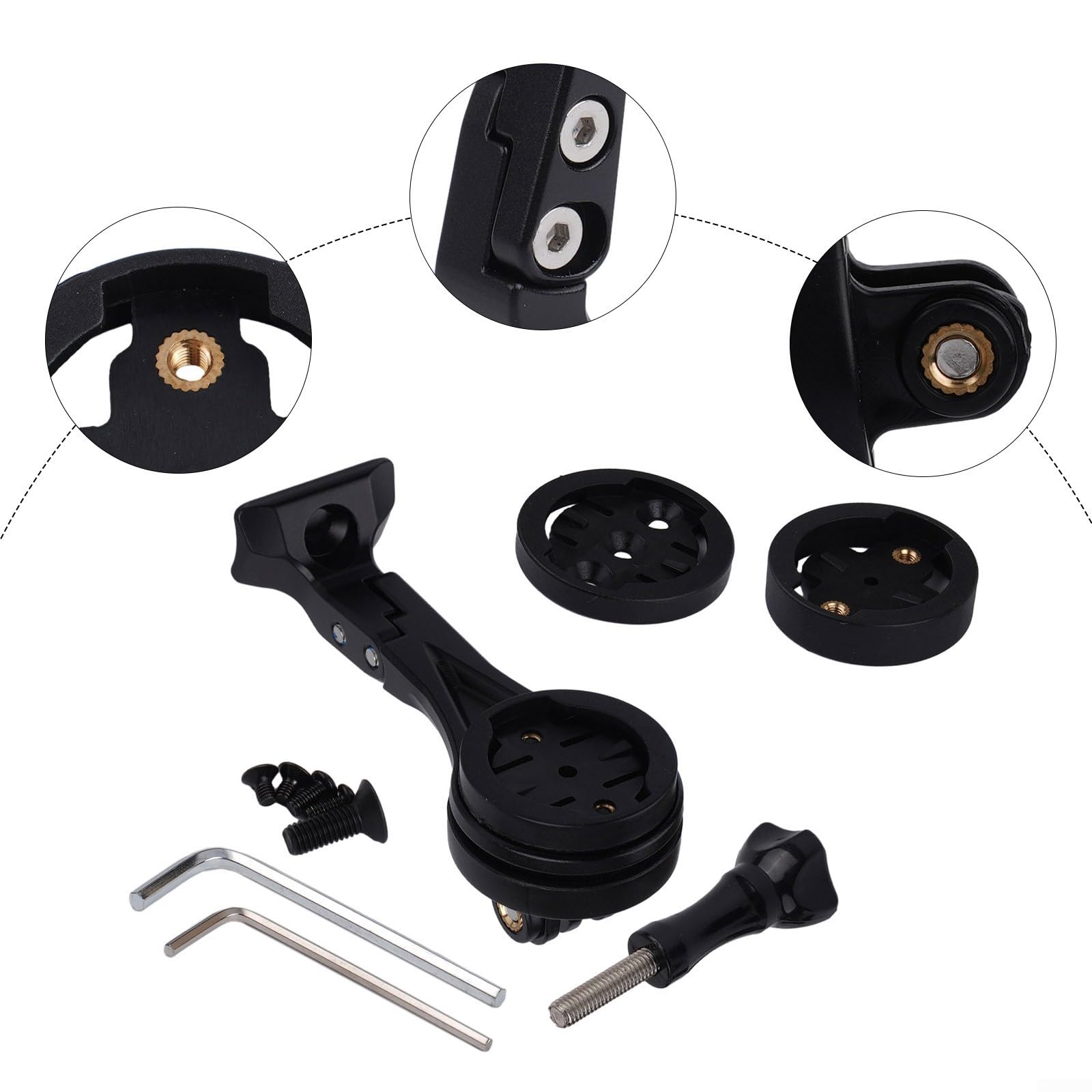Support GPS de vélo réglable VR-CF, pour Compteur de Vitesse intégré au Guidon aérodynamique, pièce de Rechange pour vélo de Route (Long)