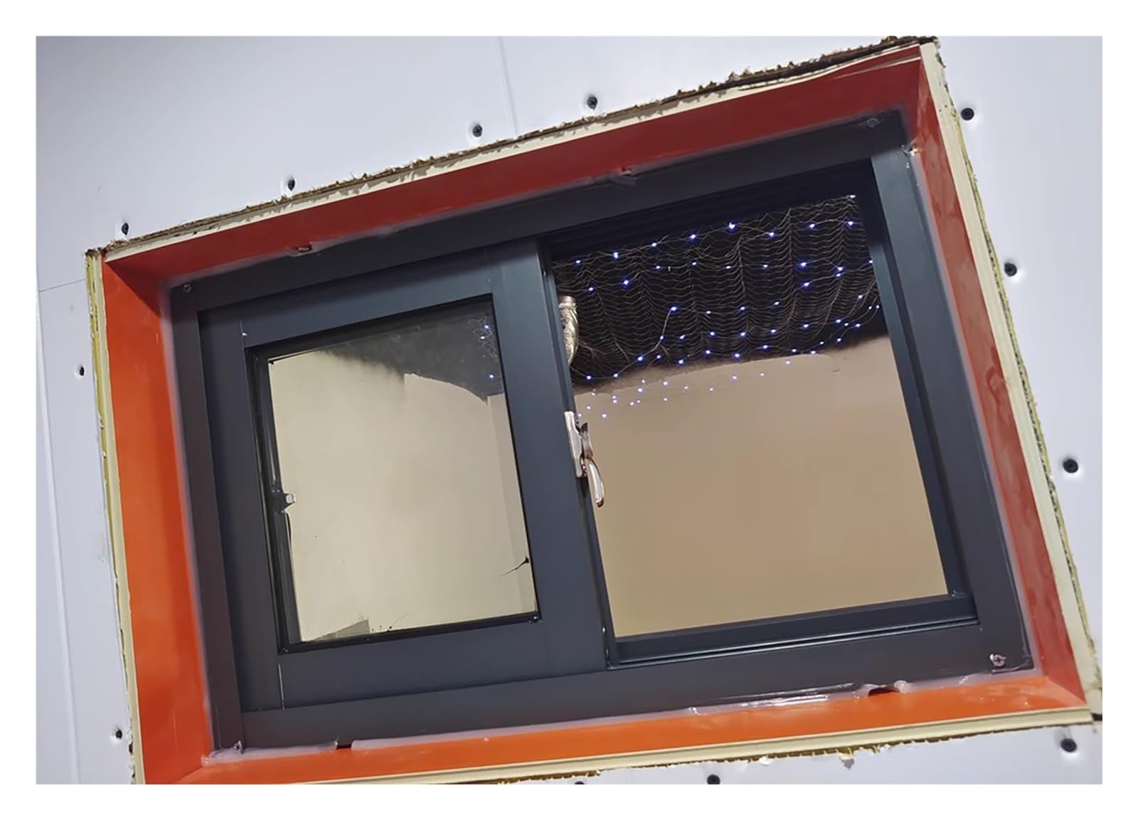 Ventana Corrediza Horizontal De Aluminio Negro para Garaje, Ventana De Ventilación Empotrada para Sótano, Granero, Baño, Cocina Y Loft, Ventana De Repuesto para Casa Móvil, con Vidrio Templado
