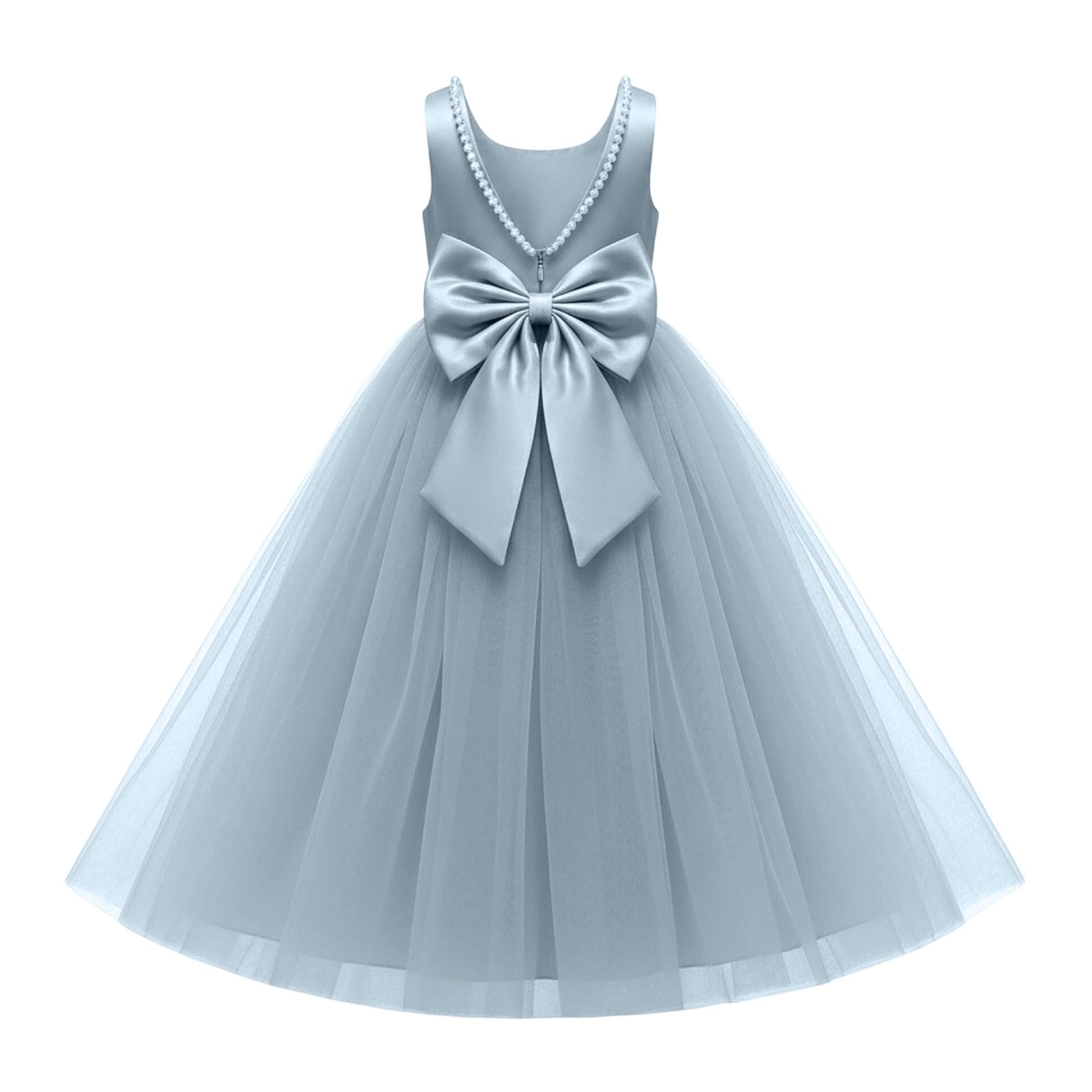 Elegantes Kleid für Mädchen, Festliche Anlässe, Hochzeit, Geburtstag, Party, mit Schleife