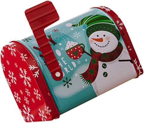 UPKOCH Contenedores de almacenamiento de hierro para galletas de Navidad, tarro de dulces, latas de dulces de Navidad, cubierta de poste, disponible en Yaxa Peru