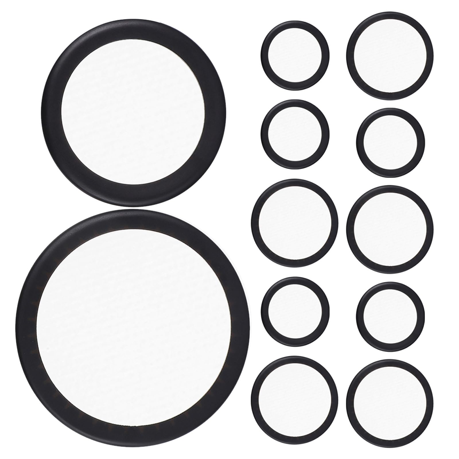 SHINEOFI 12 Piezas Membranas para Estetoscopio de Pvc Compatibles Estetoscopios Pediátricos y Adultos, Minimizan Fugas para Uso en Clínicas y Hospitales