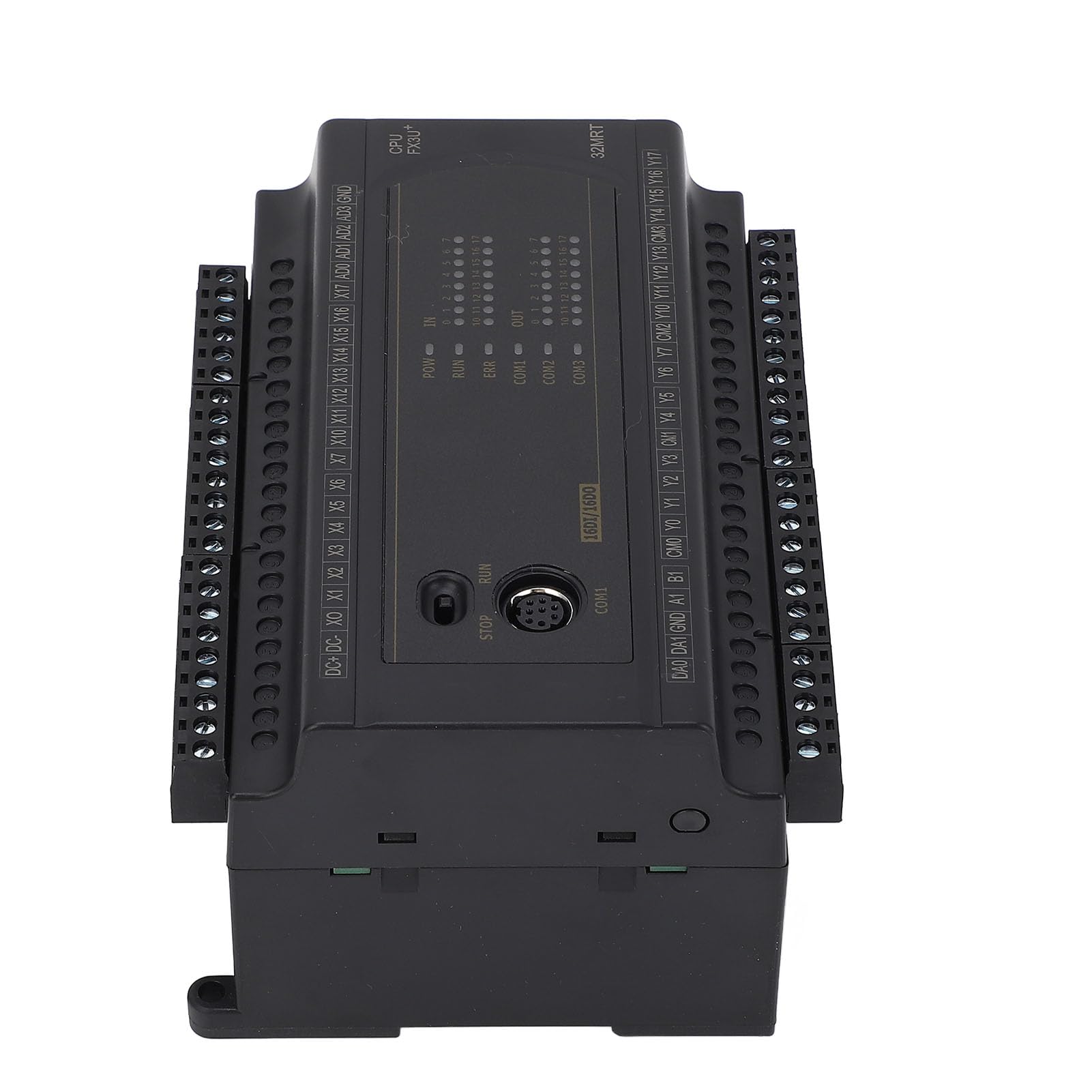 Płyta sterownicza PLC Przemysłowy, szybki programowalny sterownik logiczny z 16 wejściami i 16 wyjściami RS232 dla systemów automatyki DC24V ABS 145x110x78mm