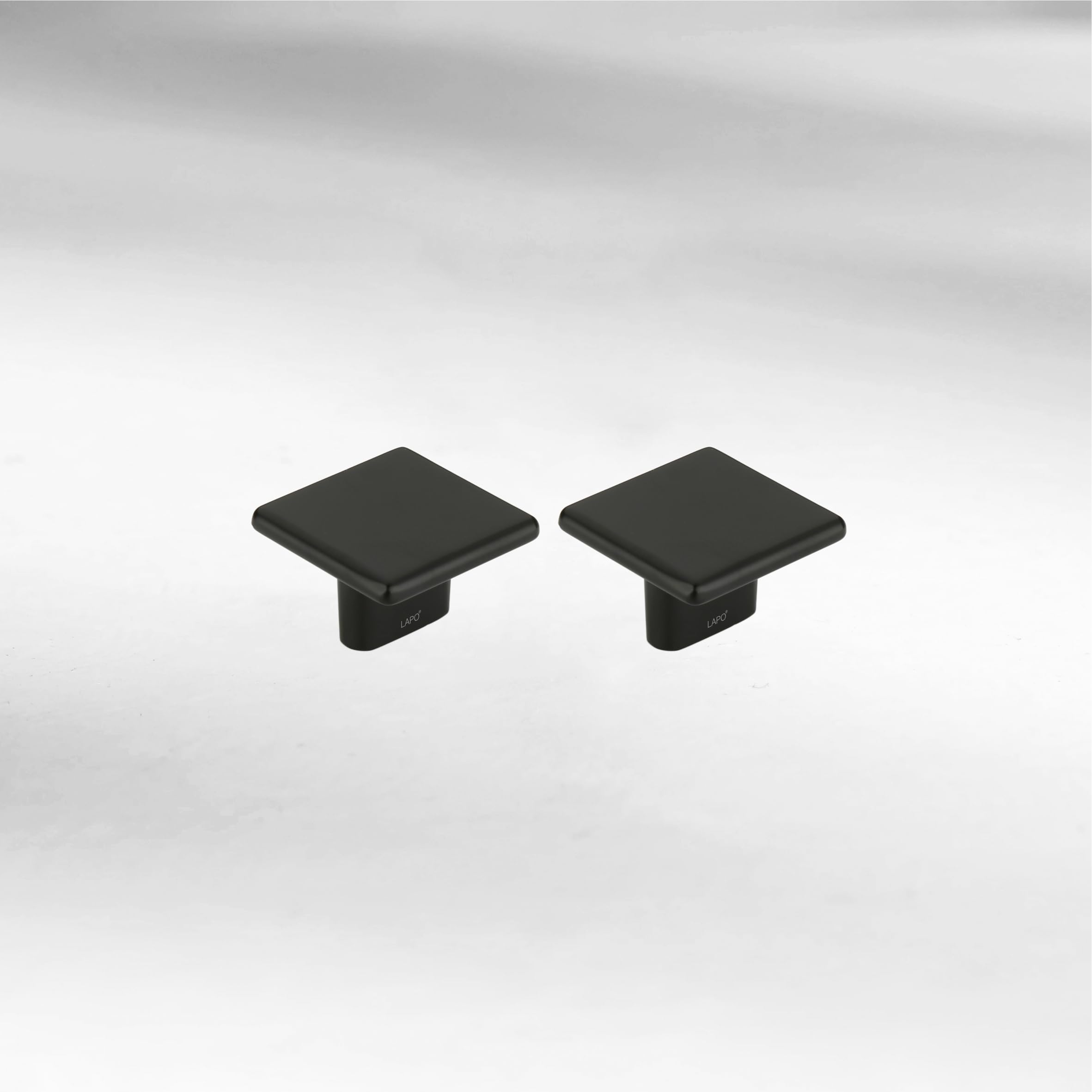 LAPO 2 Piece Drawer Knobs for Home & Office – Door Knob for Cabinets, Cupboards & Dressers (Material-Zinc, Black Finish)