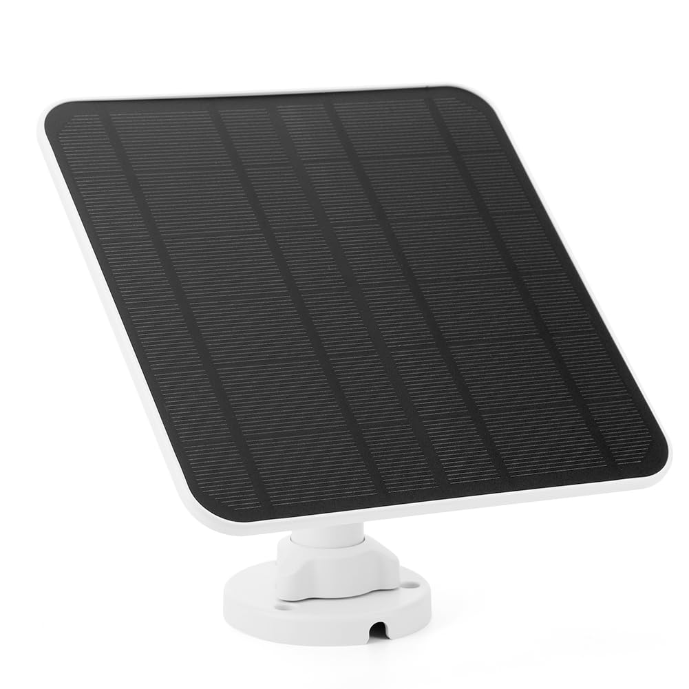 Caricatore di pannello solare compatibile con spot Arlo Essential/XL Caricatore di pannello solare Arlo Essential 4W/6W impermeabile con cavo micro USB da 3 m e supporto murale