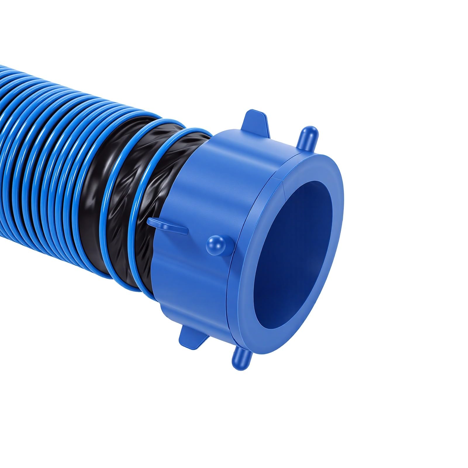 Kit Tubo per Scarico Camper 20 Ft con Gomito Trasparente a 90 | Tubo per acque reflue in TPE con adattatore 4 in 1, tappi terminali a prova di perdite, per serbatoio delle acque reflue