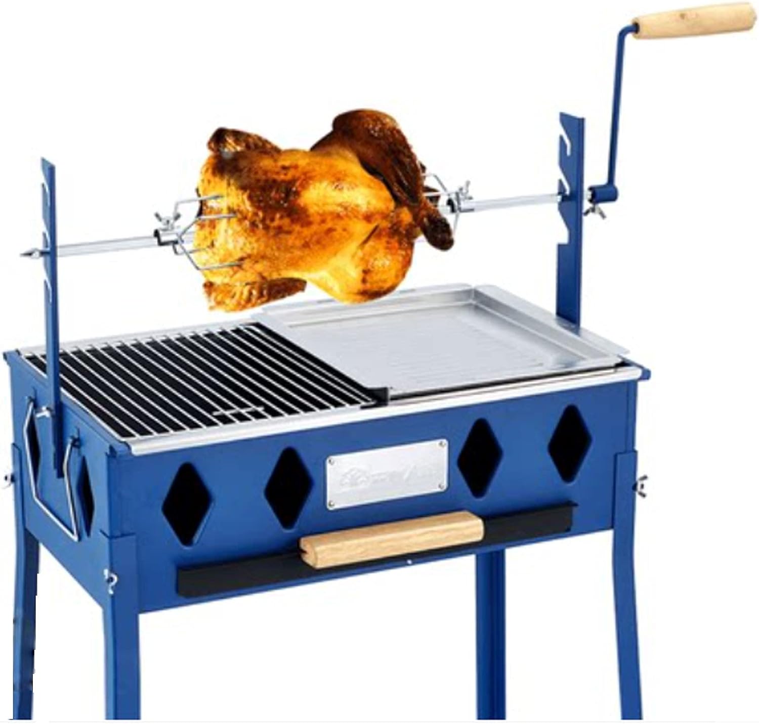 BBQ Rotisserie Grill Roaster Charcoal Spit Roast Machine Charcoal Bearing Lamb Spit Roaster Hog Roasting Machine
