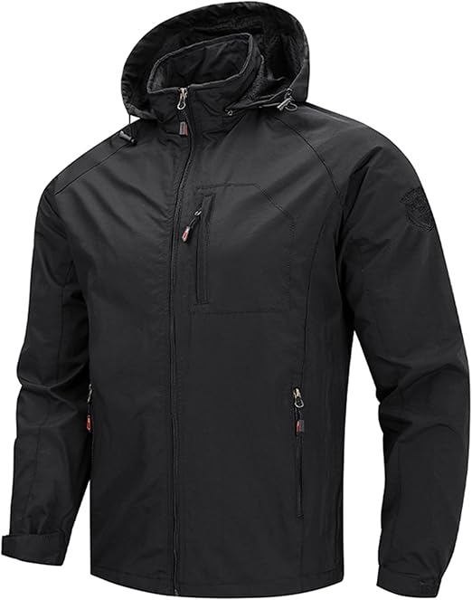 OlyljpinZ Heren lichtgewicht jas winddicht werk softshell uitloper