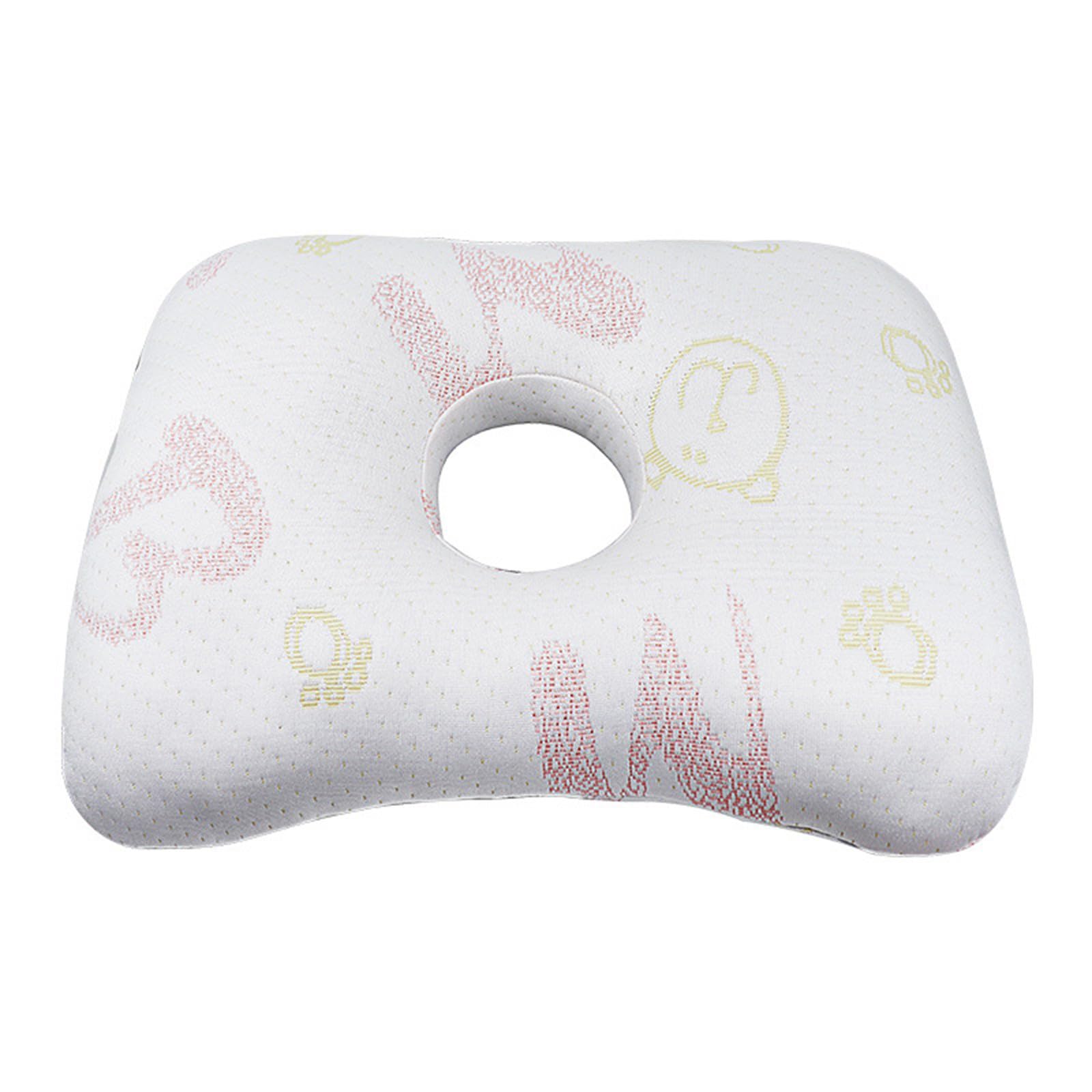 NMFLAB Side Sleepers Ear Piercing Pillow with Ear Hole Design Pressure Relief Provide Head and Neck Piercing Pillow