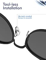 Vista 6 de SAUCER Almohadillas de repuesto para Oakley Conductor 6 OO4106 Conductor 8 OO4107 Sunglass