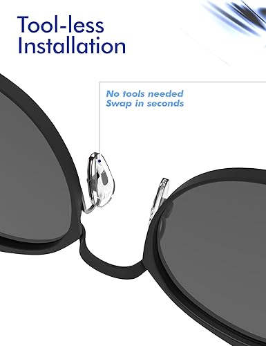 Miniatura 6 de SAUCER Almohadillas de repuesto para Oakley Conductor 6 OO4106 Conductor 8 OO4107 Sunglass