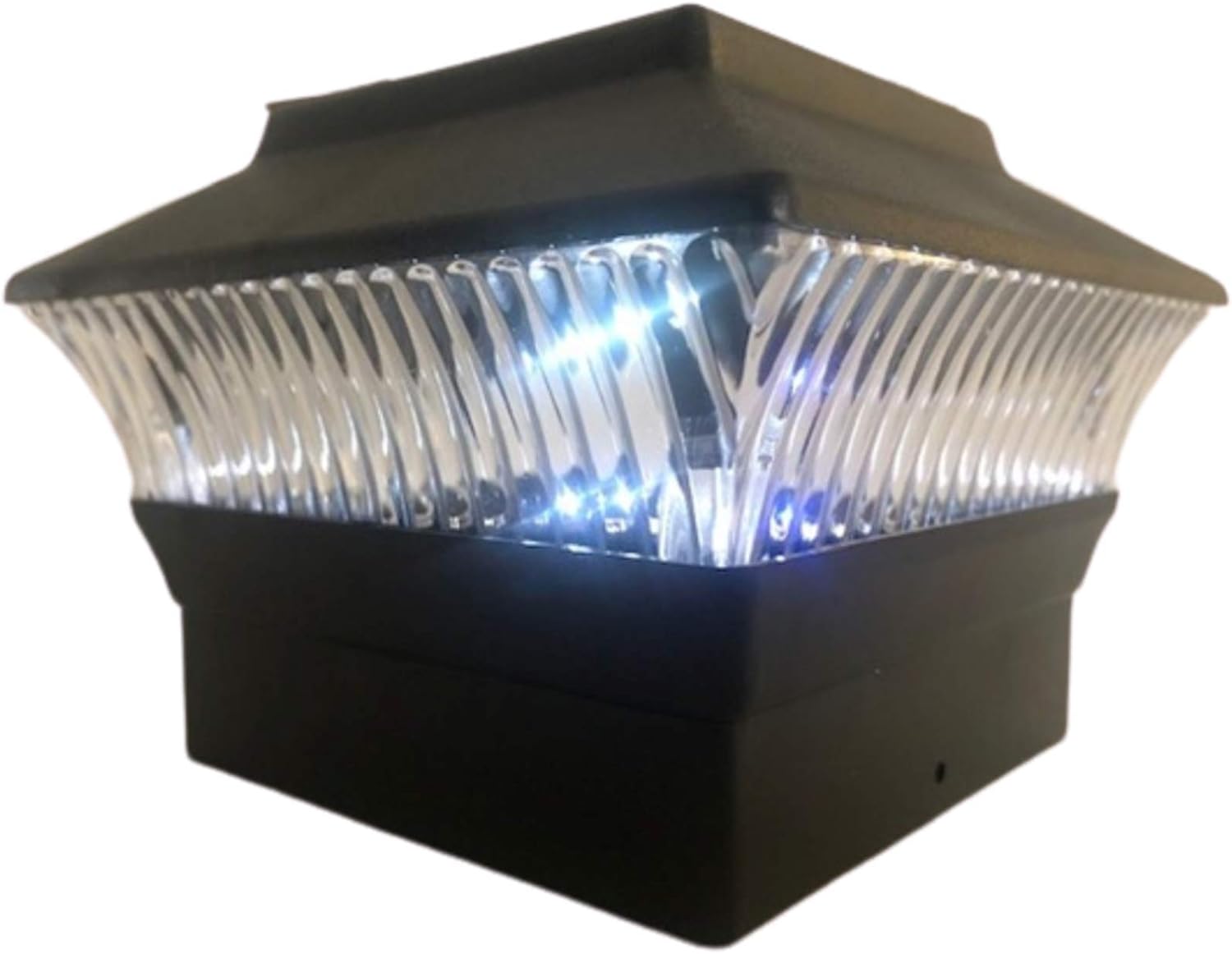 Exquisite Selebrity 8 Pack 4x4 Solar Powered Plastic Black/Copper/White Square Garden Deck Patio Fence Pathway Post Light White LED (Black) Exquisite Selebrity 8 Pack 4x4 Solar Powered Plastic Black/Copper/White Square Garden Deck Patio Fence Pathway Post Light White LED (Black)